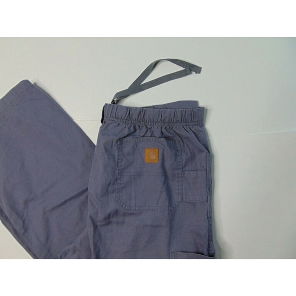Carhartt Large Gray Scrub Pants Ripstop Cargo Gray - Picture 2 of 6